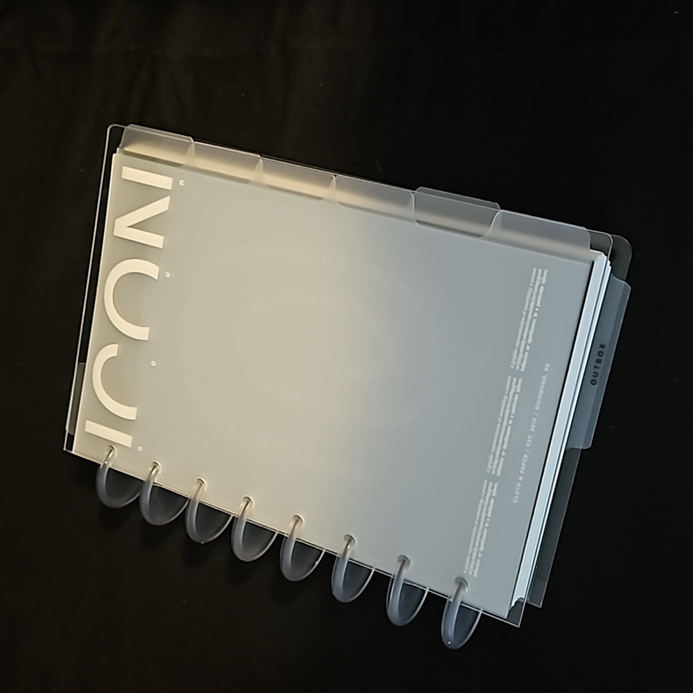 Cloth and paper planner